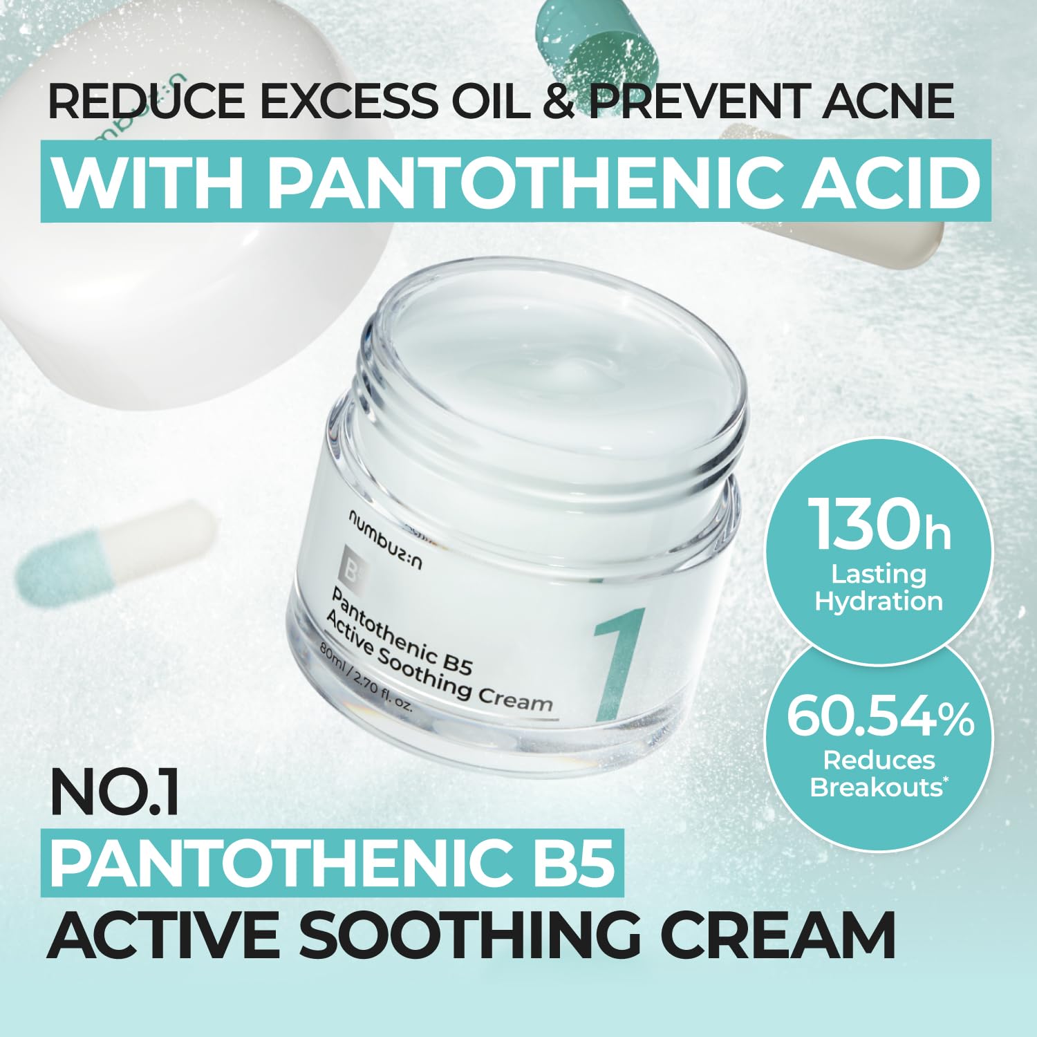 Numbuzin - No.1 Pantothenic B5 Active Soothing Cream - 80ml